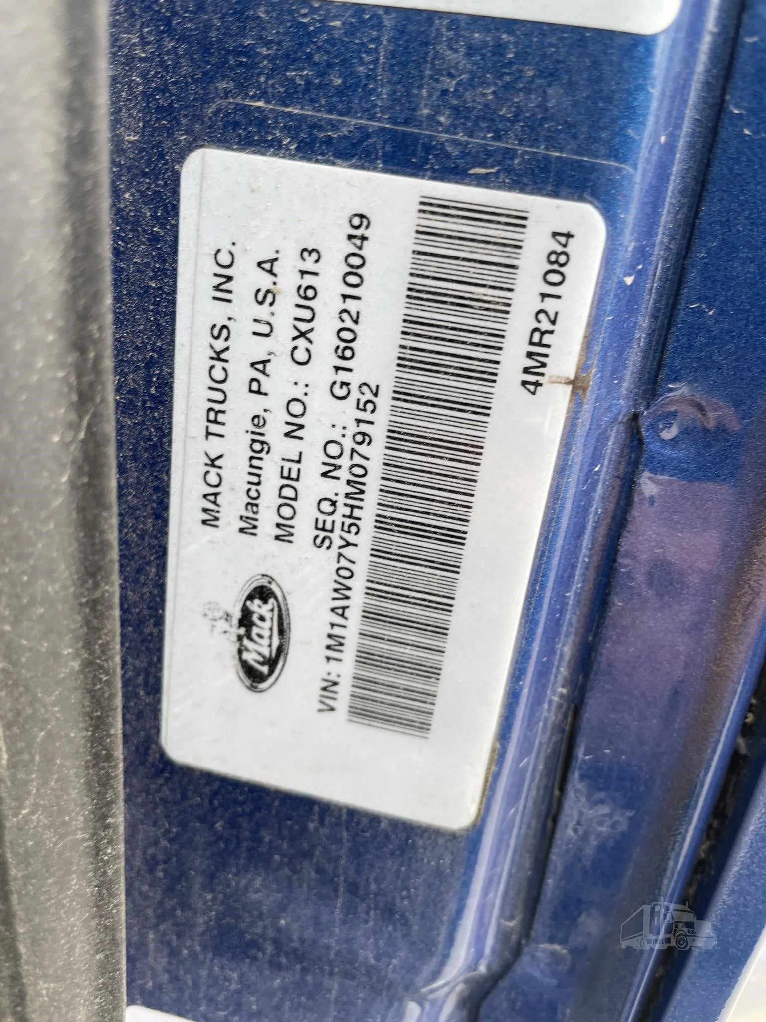 2017 Mack Pinnacle CXU613 - B1437P
